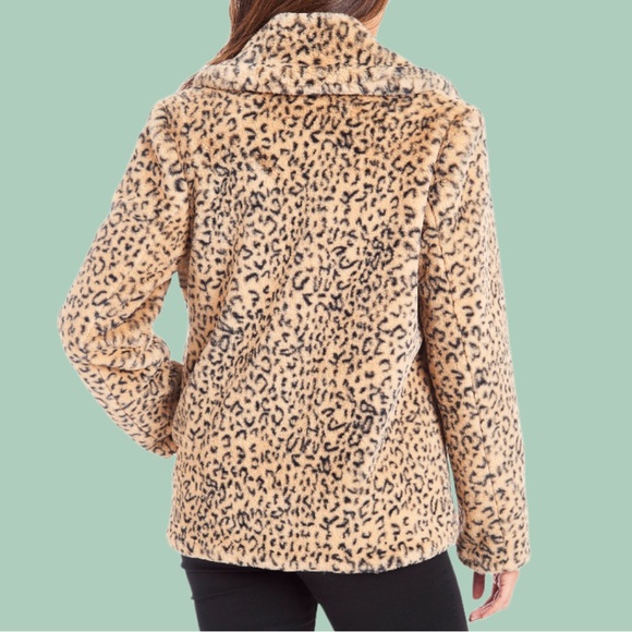 Kendal + Kylie Jenner Women's faux fur Animal print jacket - Picture 9 of 13